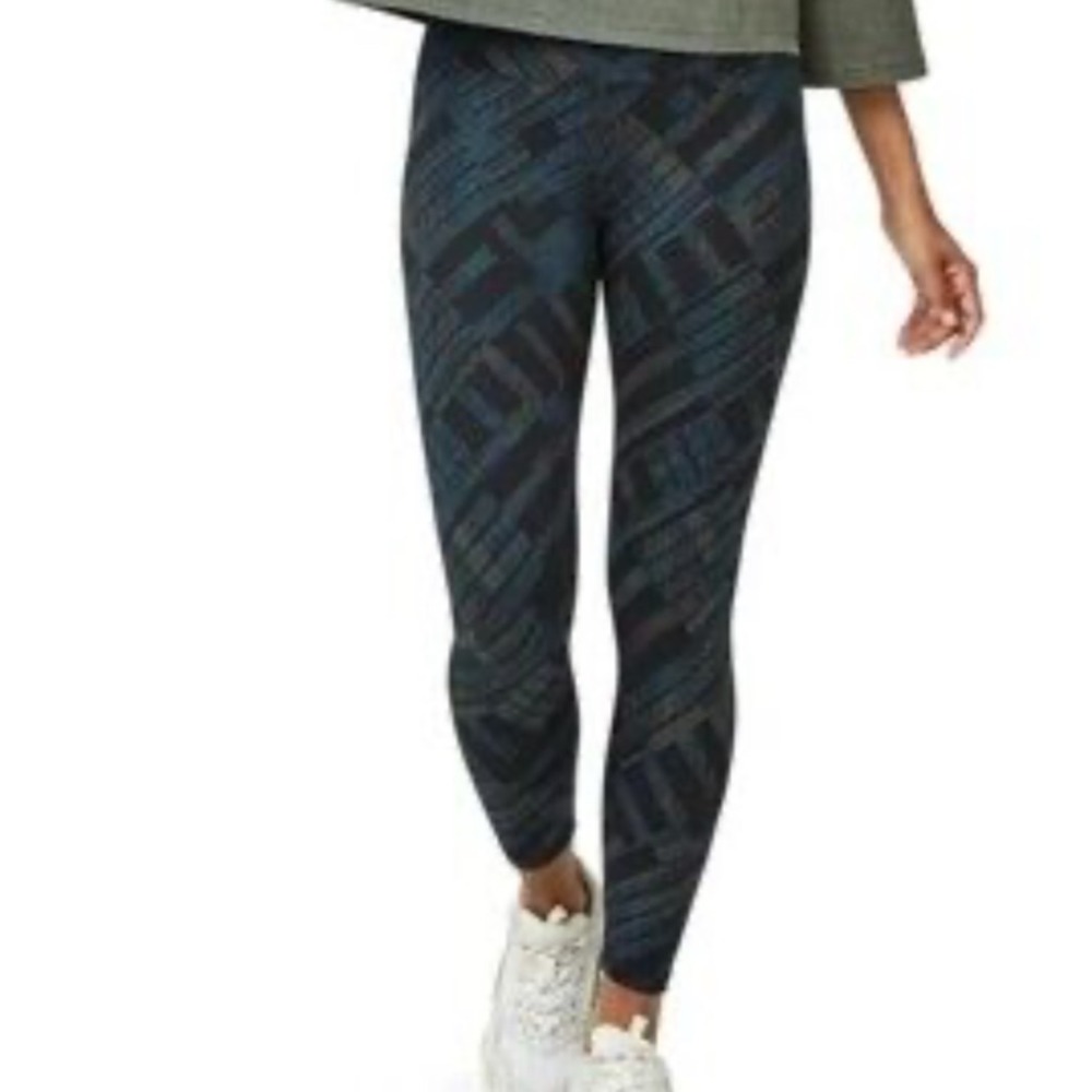 Sweaty Betty London 7/8 Length High Waist Geometric Print Athletic Leggings